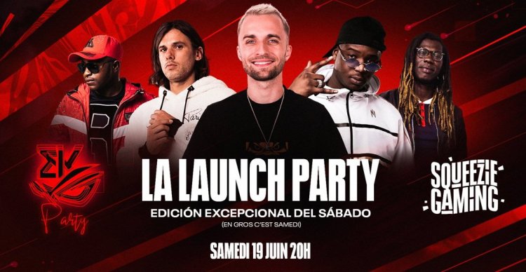 Ninho, Orelsan, Sadek, Doums et Landy aux côtés de Squeezie pour la lancée d’un club e-Sport ! (Photo)