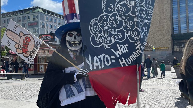 In Stockholm, some people are very hostile to NATO membership!