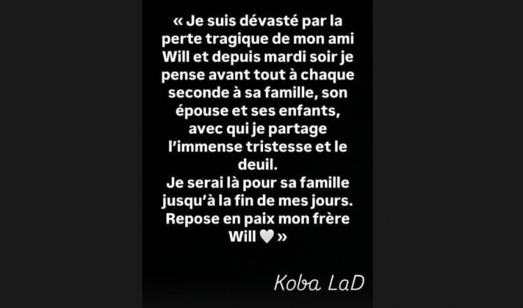 Koba LaD s’exprime après l’accident mortel : “Je suis dévasté”